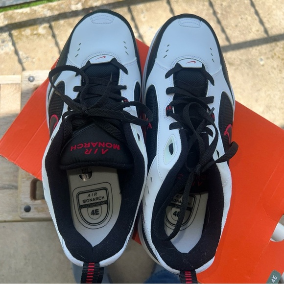 Nike Air Monarch IV Sneakers Red/White/Black Men's - Size 12EEEE - Picture 10 of 12